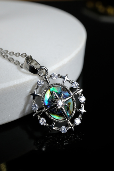 Zalifra Minimal Seri, Taşlı ve Renkli Zemin Detaylı, Kutup Yıldızı Figürlü, Ş...