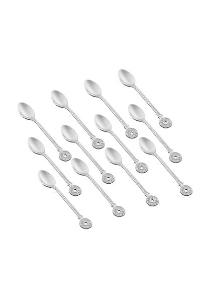 Dania 12-piece Silver-colored Stainless Steel Tea Spoons