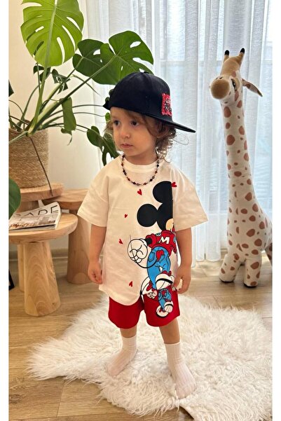 KİDSPİTİRCİK UNISEX ΠΑΙΔΙΚΟ ΣΕΤ ΣΟΡΤΣ ΜΕ ΣΤΑΜΠΑ ΜΙΚΙ