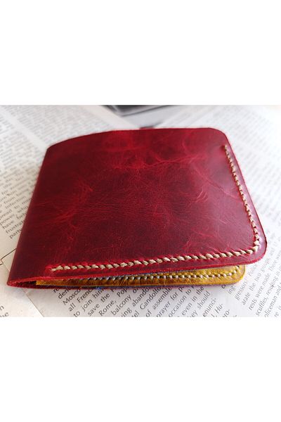Mahfuz Real Leather Purely Handmade Wallet 22Cm*8Cm * 1 Bill Area 4 Card Compartments W118