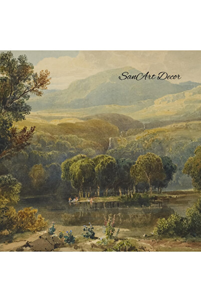 Sanart Рамкирана винтидж картина, Маслена живопис, Рамкирана картина, Художествена декорация, Пейзажна живопис