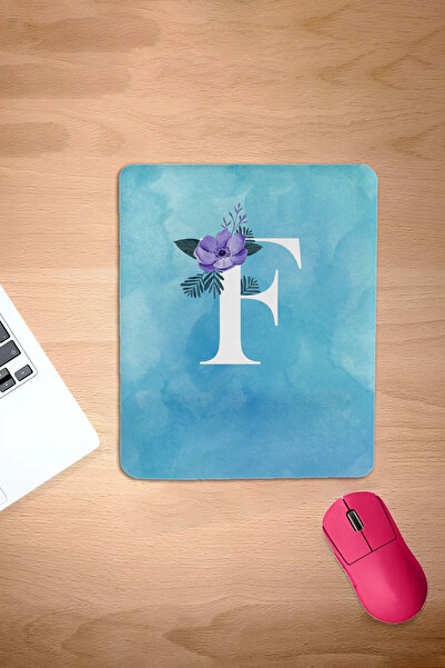 KARMAT Dreptunghi, litera f, mousepad personalizat cu litere, mousepad confor...