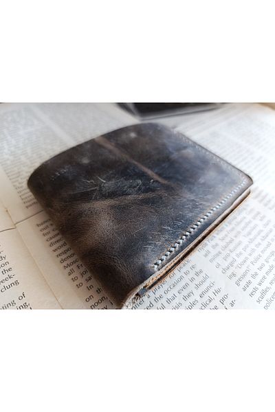 Mahfuz Real Leather Purely Handmade Wallet 22Cm*8Cm * 1 Bill Area 4 Card Compartments W119