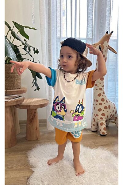 KİDSPİTİRCİK UNISEX ΠΑΙΔΙΚΟ ΣΕΤ ΣΟΡΤΣ ΜΕ ΣΤΑΜΠΑ