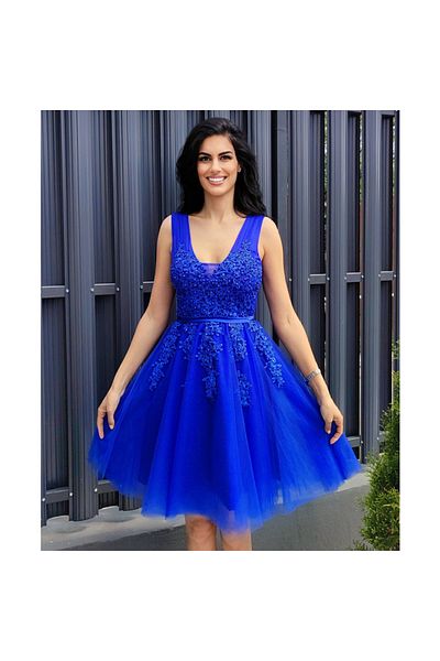 OEM Elegant royal blue Elise dress