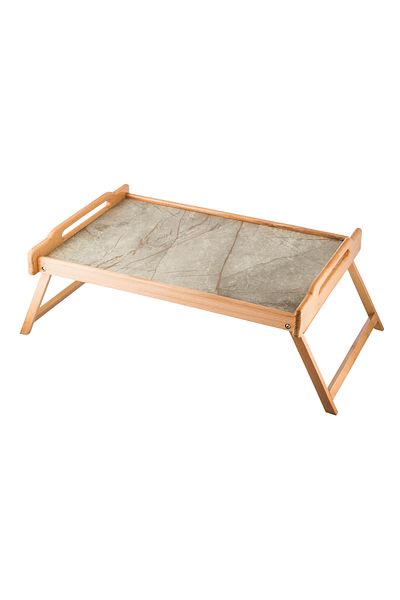 Dania High-Quality Wooden Serving Tray with Foldable Legs, Size 62*41*24 cm