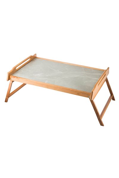 Dania High-Quality Wooden Serving Tray with Foldable Legs, Size 62*41*24 cm