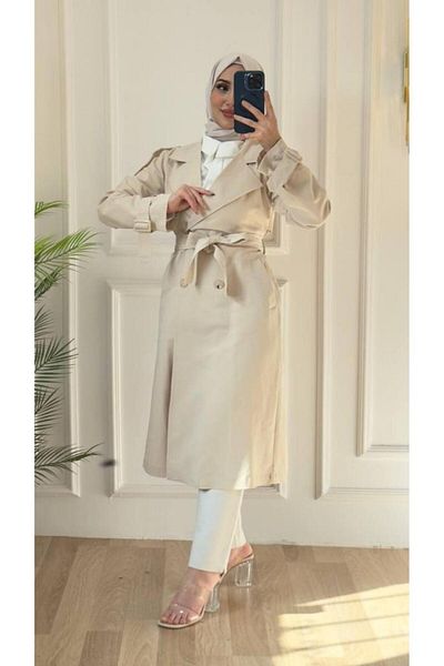 Tebrikler tekstil trench elegant de vară pentru femei model G2511