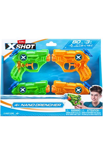X-Shot Water Nano Drencher 4pack