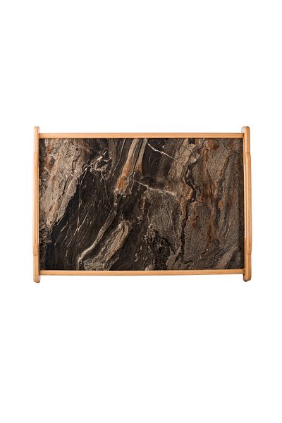 Dania High quality wooden serving tray with foldable legs, size 62*41*24 cm