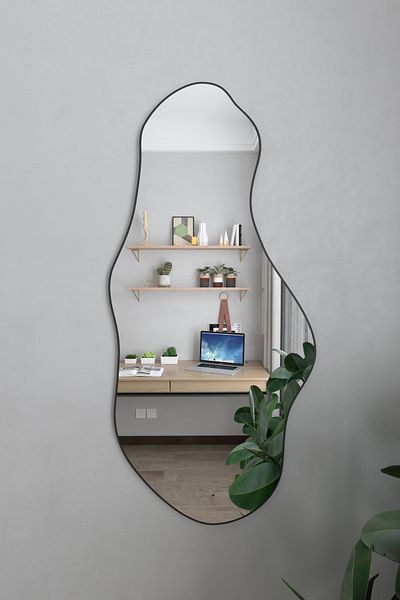 Marsah Home Oglinda Asimetrica Bulut 115x65 Cm Negru