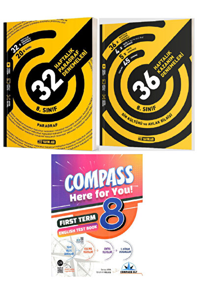 Efsane Yayınları 8.Sınıf Hız Paragraf + Din Kültürü 36 Haftalık Denemele / İn...