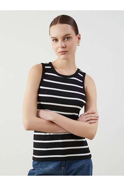 LC Waikiki Crew Neck Striped Women's Athlete