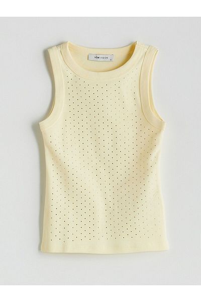 LC Waikiki Women's Athlete with Crew Neck Stones