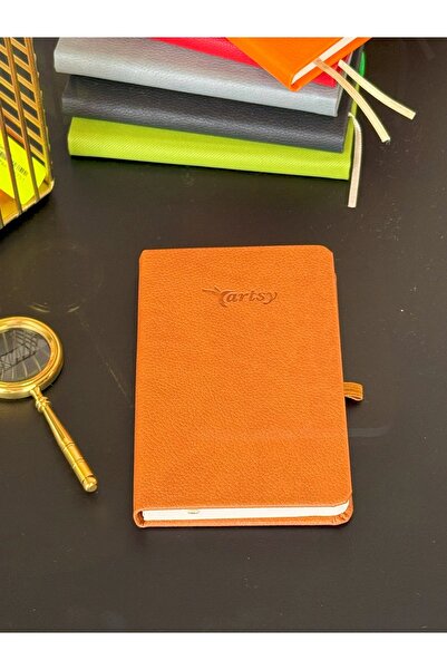 notin paper 9x14 cm Termo Deri Kapaklı Lastikli Çizgili 80 Yaprak Cep Boy Defter