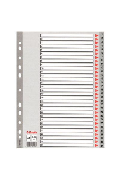 Esselte فواصل رقم 1-31 بلاستيك A4100108