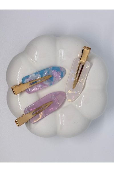 sulyra Set de cleme cu model strălucitor, fără urme (3 bucăți)