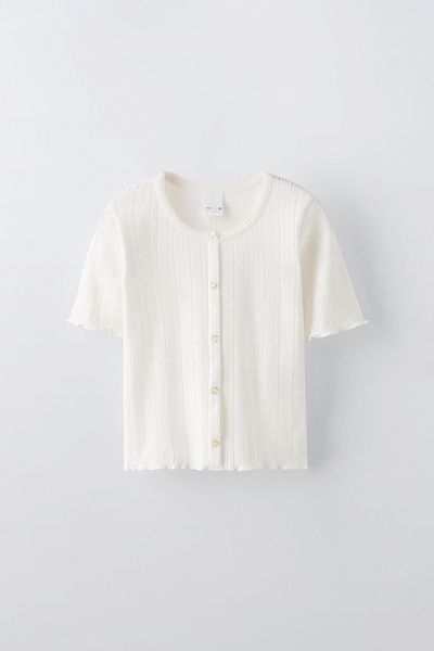 Zeyder Kids Tricou tricotaj cu nasturi pentru fete