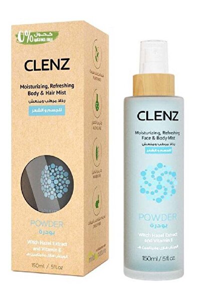 clenz رذاذ مرطب ومنعش للجسم والشعر بخلاصة بندق الساحرة وفيتامين هـ، بودرة - 15