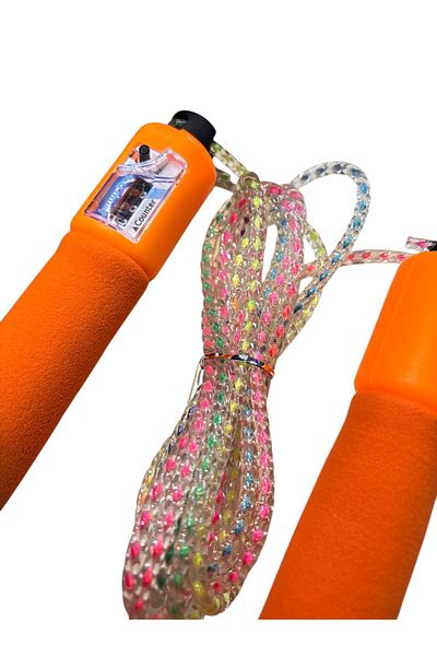 TOMBİ-X Exercise Training Athlete Skipping Rope with Rope Counter with Handle Training Tool Rope Exercise Home Sports