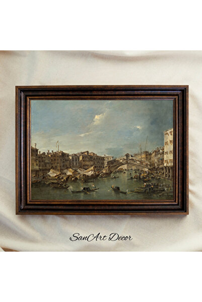 Sanart Pictură de epocă cu cadru, pictură imprimată în ulei, pictură înrămată...