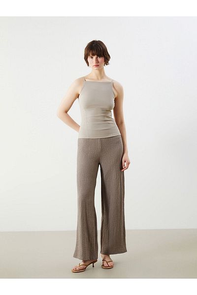 LC Waikiki Square Neck Textured Women's Athlete