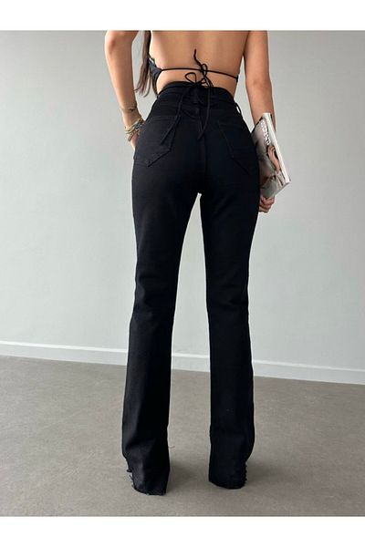 DENİKK Trend Special Design Wide Leg Straight Fit Palazzo Trousers 25