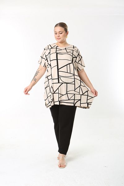 XL Modam Xlmodam Women's Large Size Lycra Tunic