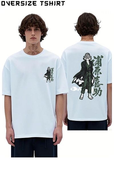 ZOKAWEAR Bleach Kisuke Urahara Custom Back Printed Oversize T-Shirt