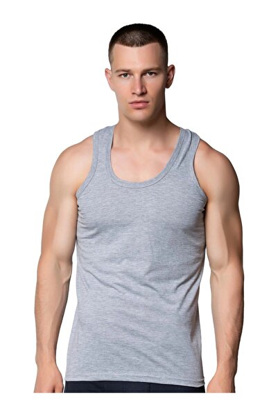 ALL SHOPPING Silver 4004 6 Pack Ribbed Colored Men's Athlete