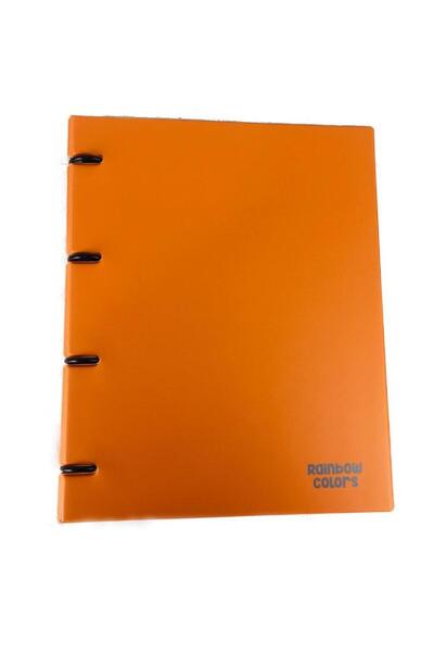 Nusrat Bilişim Önder Rainbow Colors 4 Ring PVC Πορτοκαλί 122-18