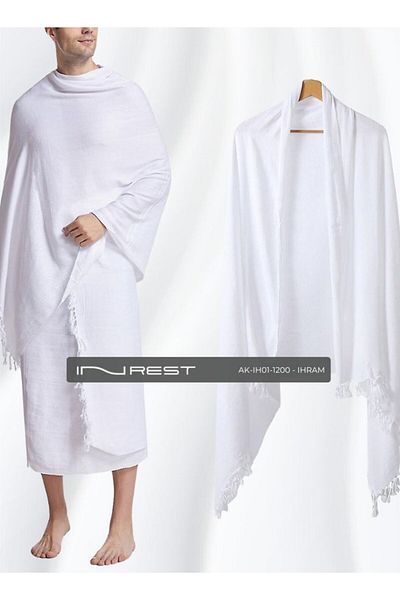 INREST Ihram for Hajj and Umrah Cotton 100 % 1200 grams - INREST