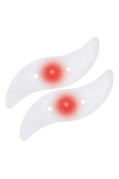 Evelise Set of 2 LED Ambient Lights with 3 Lighting Modes for Bicycle, Red
