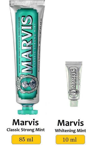 Marvis Classic Strong Mint Toothpaste 85 ml Whitening Mint 10 ml