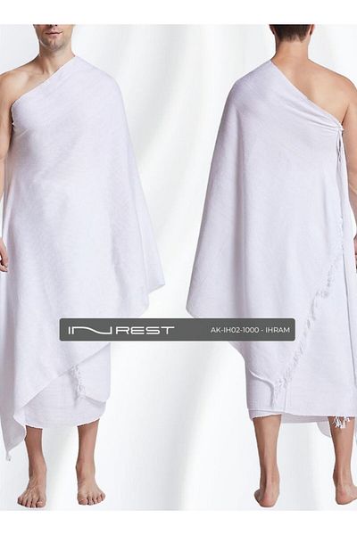 INREST Ihram for Hajj and Umrah Cotton 100 % 1000 grams - INREST