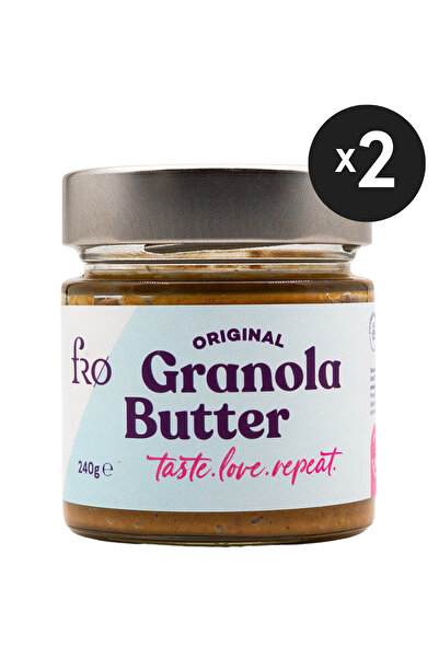 FRO 2'li Granola Butter Original Glutensiz Şekersiz Vegan Sürülebilir Ezme Katkısız 2x240gr
