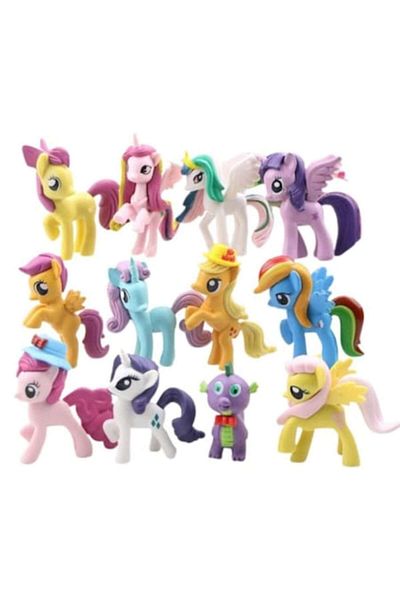 MY LITTLE PONY Set 12 Ponei, TNAGORA®, 7 cm Figurine, Multicolor, +3 ani