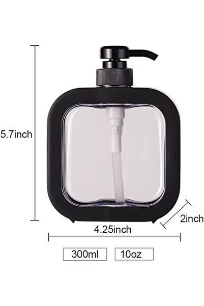 Choice بلاستيك قطعة واحدة سوداء 300 مل قطعة واحدة 300 مل/500 مل موزع صابون ال...