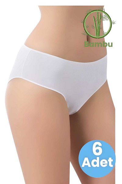 Uniquetrenders Women's 6-Piece Bamboo Non-Marking High Waist Panties