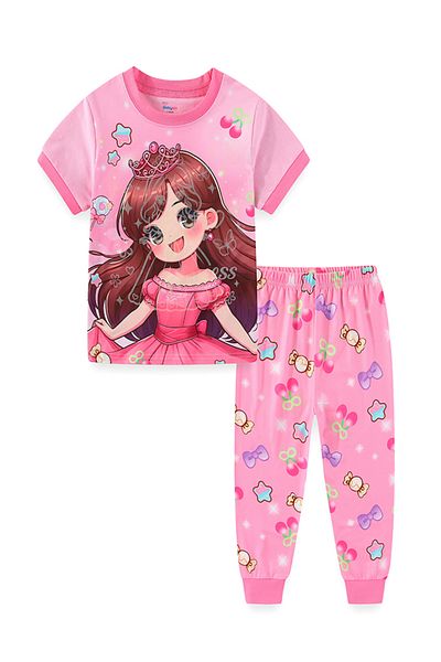Babyqlo Sparkling Princess in Pink Dress Pajama Set