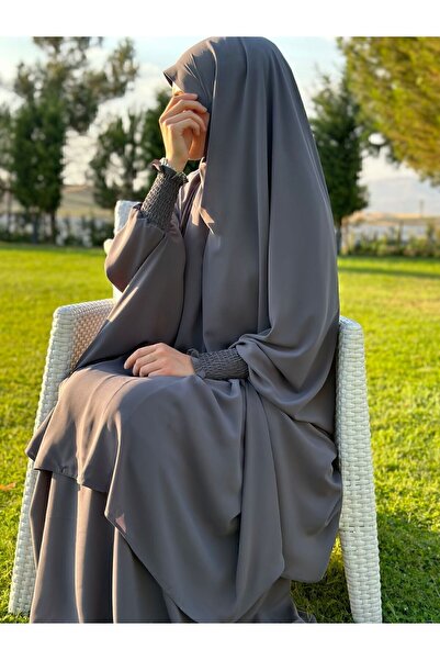 NAKŞİDİL Headed Afghan suit with needle veil MEDINA SILK