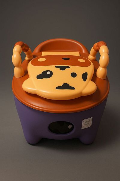 style iconic Baby Potty Training Seat with Handles – Toddler Potty Chair with High Back Support & Removable Pot