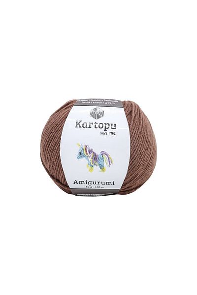 Kartopu Amigurumi Toy Punch Punch Πλεκτό νήμα Καφέ K839