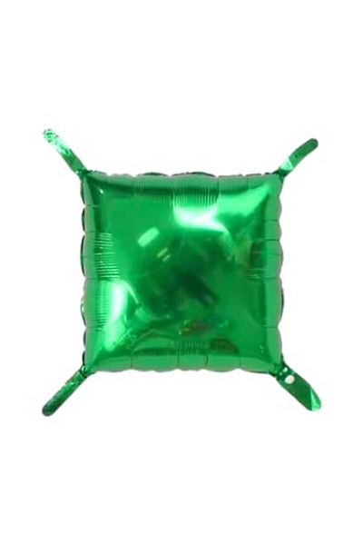 Party and Story 4 pieces square foil balloon wall, size 37cm*37cm, green