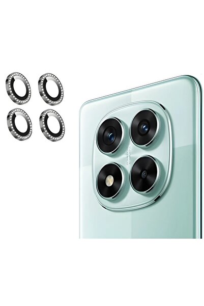 MustCase Xiaomi Redmi Note 14 Pro 5G Uyumlu Siyah Taşlı Kamera Lens Koruyucu ...