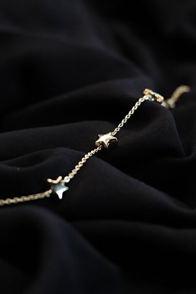 Aqua Di Polo 1987 Kadın Altın Yıldızlı Zincir Bileklik