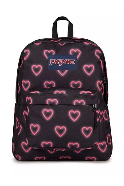 Jansport SUPERBREAK HAPPY HEARTS BLACK