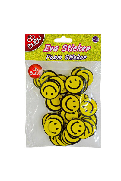 Genel Markalar Bu-bu Eva Sticker Gülen Yüz Orta -sts030