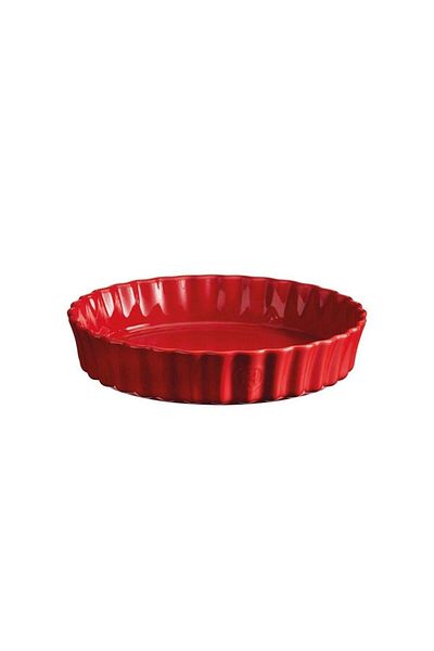 Emile Henry 24 cm Red Round Dumpling Oven Dish - Tart
