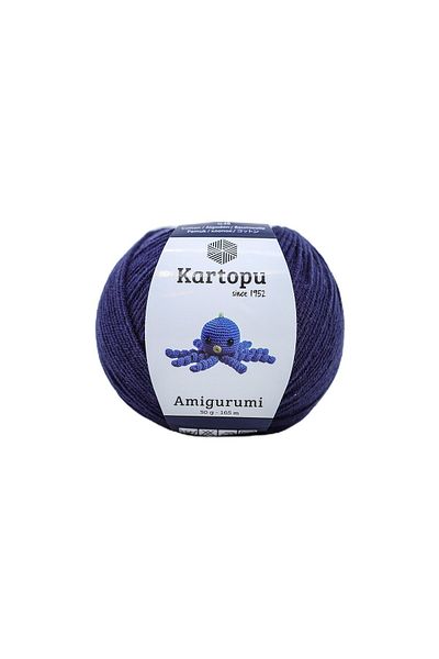 Kartopu Amigurumi Toy Punch Punch Πλεκτό νήμα Navy Blue K630